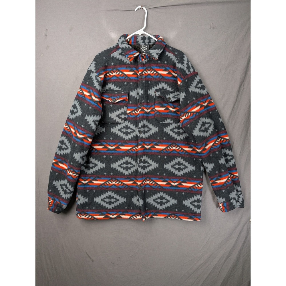 Original Deluxe Supply Mens 2XL Southwest Fleece Sherpa Lined Shirt Jacket 6082